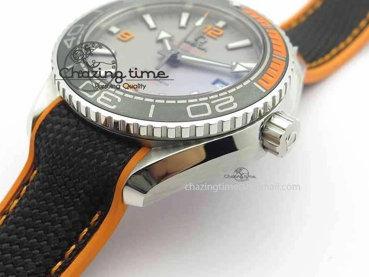 0411 UrbanStyle Planet Ocean 2016 43.5mm SS OM 1:1 Best Edition Gray Dial On Black Nylon Strap A 8168